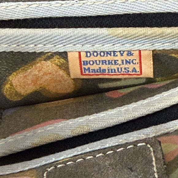 VINTAGE Y2K Dooney & Bourke Black Mini Tassels Graffiti Bag - Picture 5 of 7